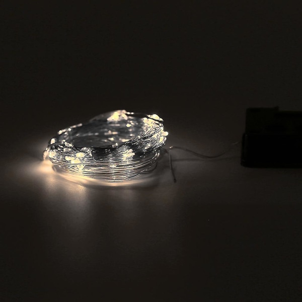 12m 120LEDs Koppartrådslampor 8 lägen Bröllopslampa