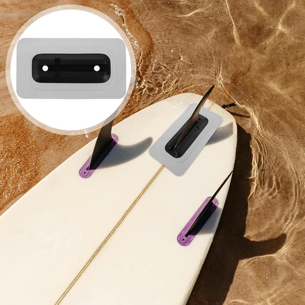 Paddleboard Fin-forbinder 9-tommer PVC Fin-slids Patch Base Reparationstilbehør