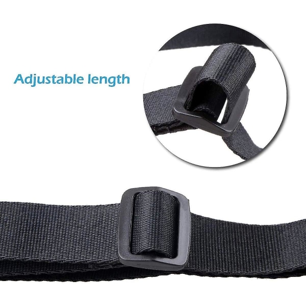Webbing 25mm Sort Nylon Bagagerem Sort Siden Frigivelse Spænder Kuffert Bagagerem Gave