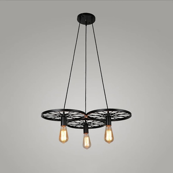 1-lys 56 cm Pendellampe Hjuldesign Lysekrone Metal