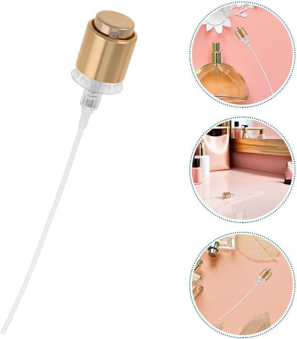 12 stk. parfymeflaskesprøyte erstatning mini spraypumpehode trykkpumpehode