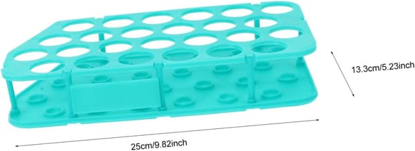 Plastprøverørstativ med 25 hull for 50 ml rør, lett og enkelt å bære