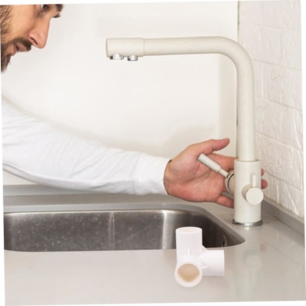 Vand Fittings Rør Samling Ventil 10 stk. PVC Konnektorer Slange Splitter Afløbsforsyninger til VVS