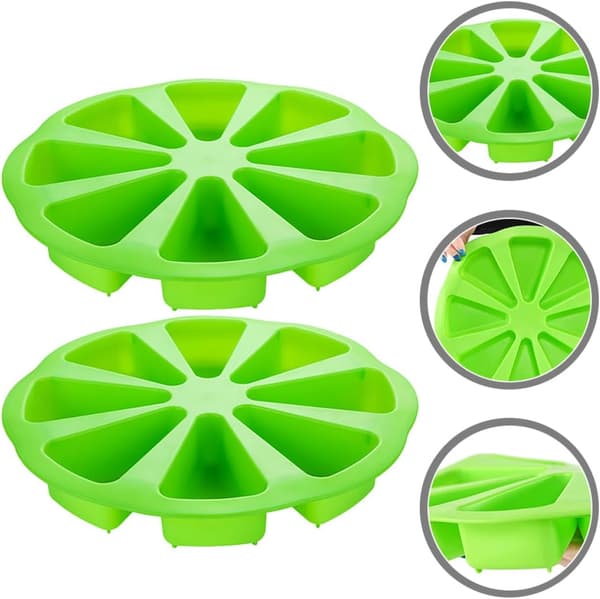 2 stk. silikonekageform sæt appelsinform non-stick multifunktionel bageform