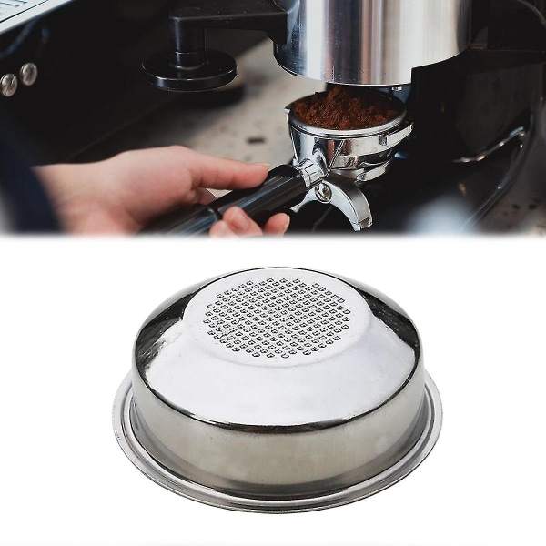 Espressokurvfilter, høytrykks espressomaskin Enkeltlags ikke-trykksatt pulversjaktfilter pulverskål