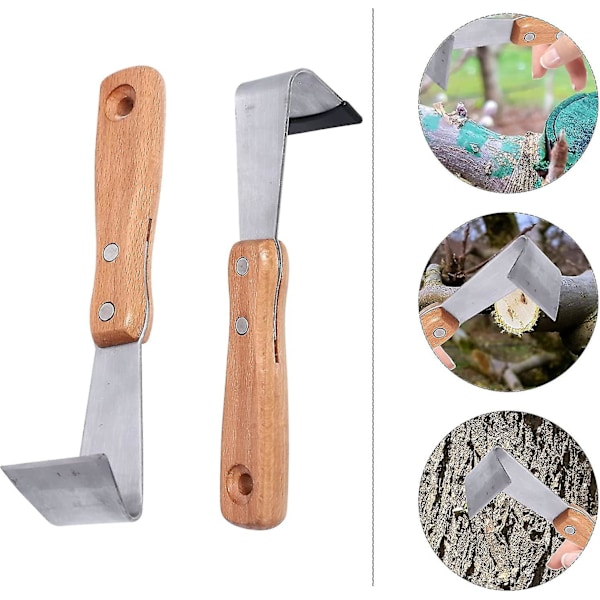 Ukrudtsfjerner Have Bark Scraper Haveværktøjer Andre Manuel Haveværktøjer Sølv-2stk