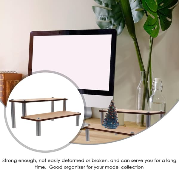 Træ Multi-lags Display Riser Stand og Figurer, Organizer til Modelsamling