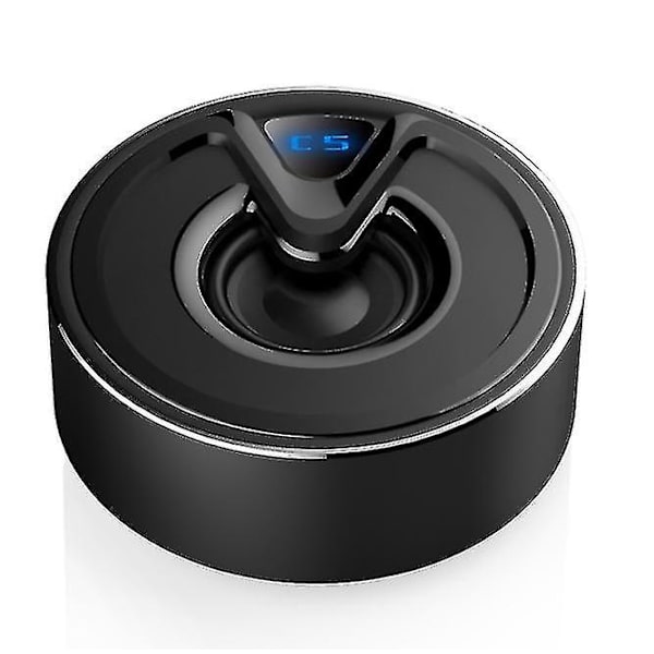 Mini Subwoofer Bluetooth-högtalare med TWS Dubbelkanal Trådlös Bluetooth Mp3-spelare (svart)
