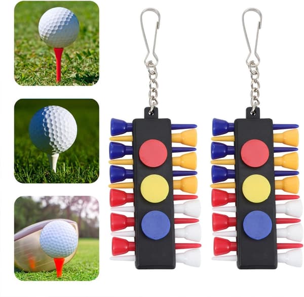 4 sæt plastik golf tee holdere bærbare tee holdere tilbehør