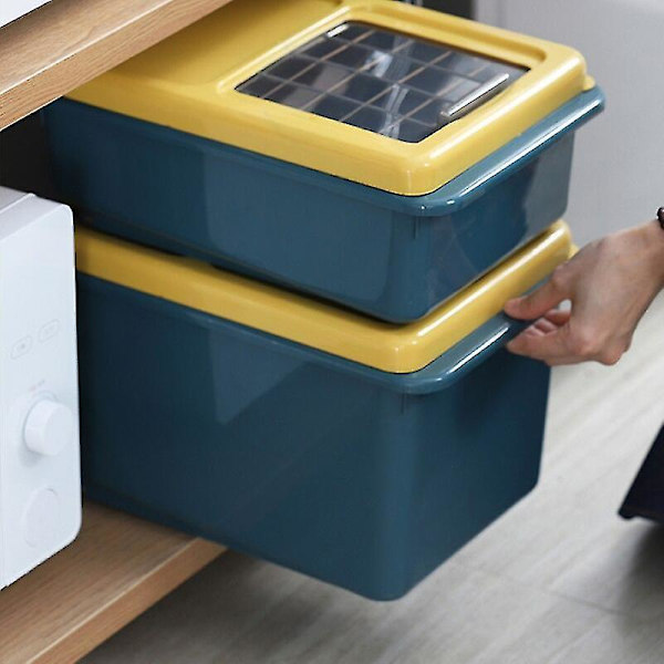 Hushållsgodisbehållare Tätat Ris Plastförvaringslåda