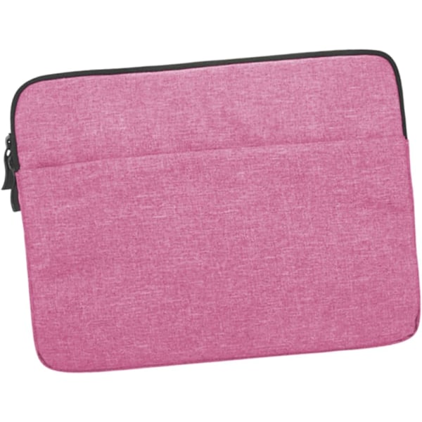 Beskyttende taske til bærbar computer 15,6'' Laptop Sleeve Case Bærbar Taske Lynlås Enkel Stilfuld Rosafarvet