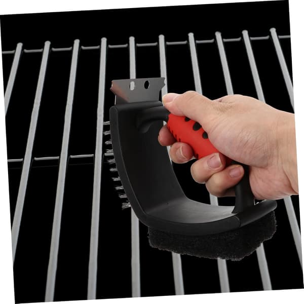 Grillin puhdistusharja, teräslankainen grilliharja, grillinpesuharja