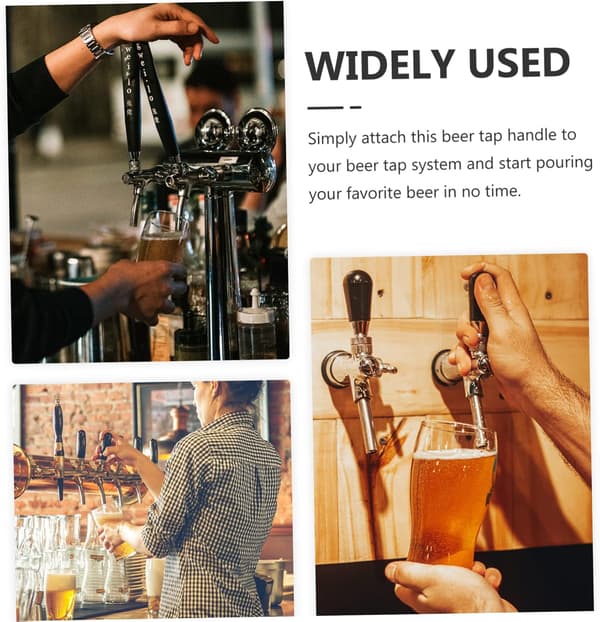 8 stk ølkranhåndtak Rustikk kran Klassisk vindispenserknapp Erstatning Keg Tap Håndtak