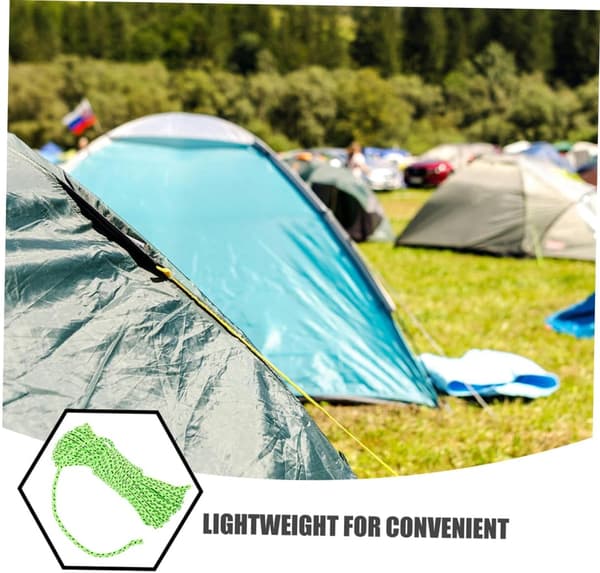 5m Reflekterende Telt Bardun Reb 4mm Camping Udendørs Vindtæt Tørresnor Multifunktionel