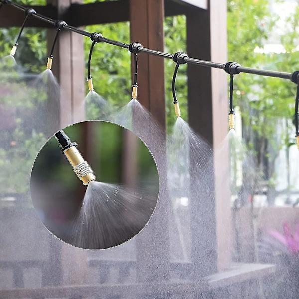 12 stk Justerbare Kobber Vanningsdyser Messing Sprinkler