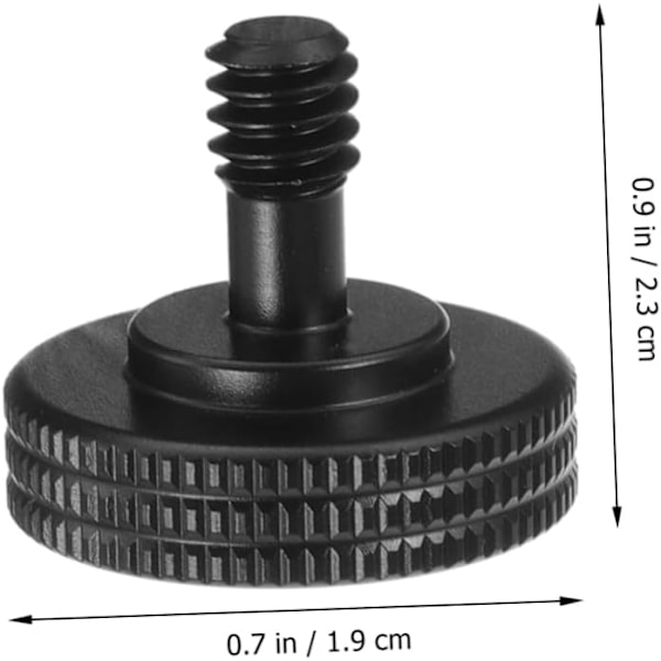 Set med 4 st Tumskruvar för Kamerafäste 1/4 Tum Skruvadapter Snabbkoppling för Action