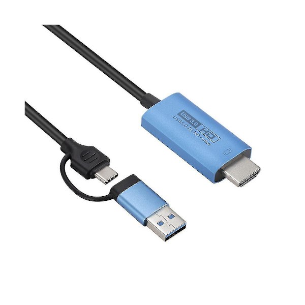 Adapterkabel til telefon til tv, Type C/-usb til -kompatibel adapter 1080p til -kompatibel konverter -yuhao