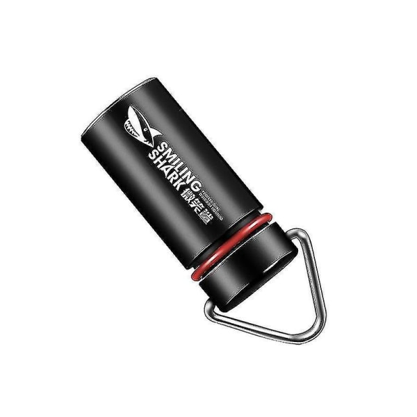 Smilende Hai 2,5 cm Lang Q5 30m Bærbar Mini Lommelykt Led Nøkkelring Lys Knappbatteri Fla