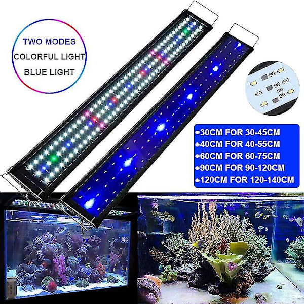 Fuld Spektrum LED Akvarielys Multifarvet Fiskekum