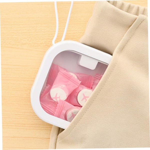 Rejse Essential 4 stk Hårelastik Holder Organizer Vatrondel Dispenser Smykkeskrin