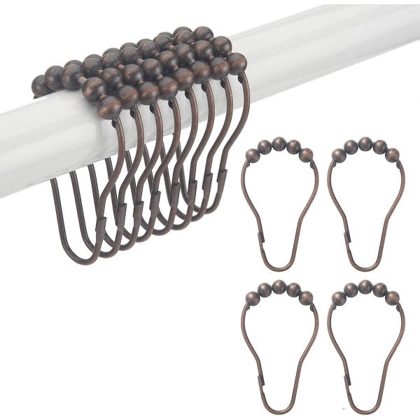 Duschdraperiringar, Rostfria Metallduscharingringar
