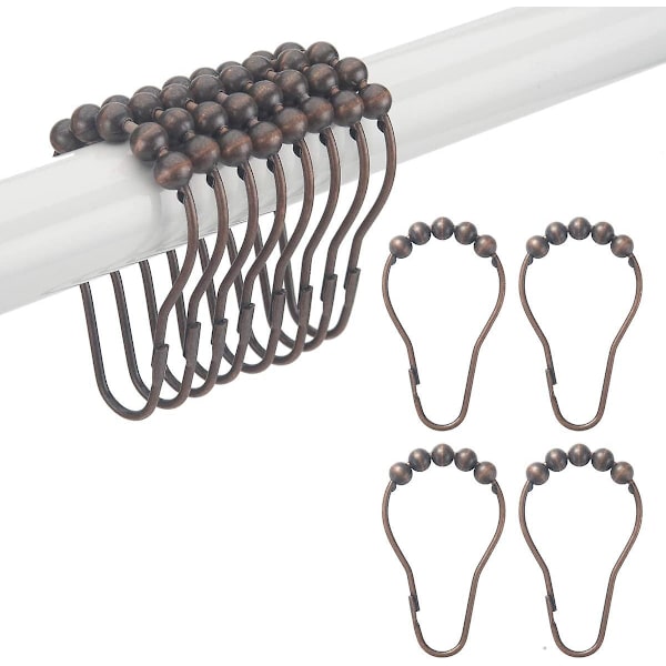 Dusjforhengringer, Rustfrie Metall Dusjforhengkroker Ringer