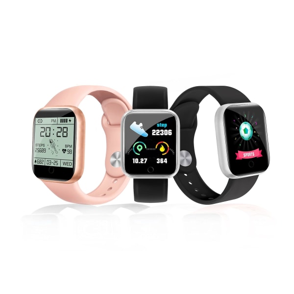 Smart Armbånd 1,44 Smart Armbånd Bluetooth Puls Blodtryk Bluetooth Sports Armbånd Ur Pink