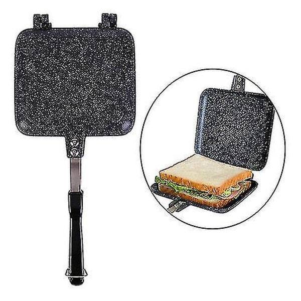 Dobbeltsidig Nonstick Sandwichmaker Svart (1 stk)