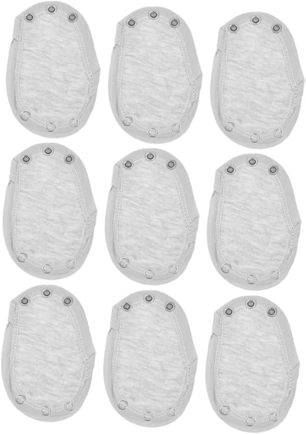 9 st bomullsbodyförlängare tryckknappsförlängare för jumpsuits body tryckknappar jumpsuits
