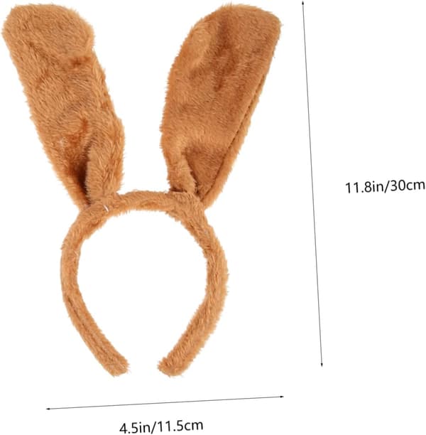 2 stk. hundeøre-pandebånd til fest og fejring, letvægtsstofmateriale
