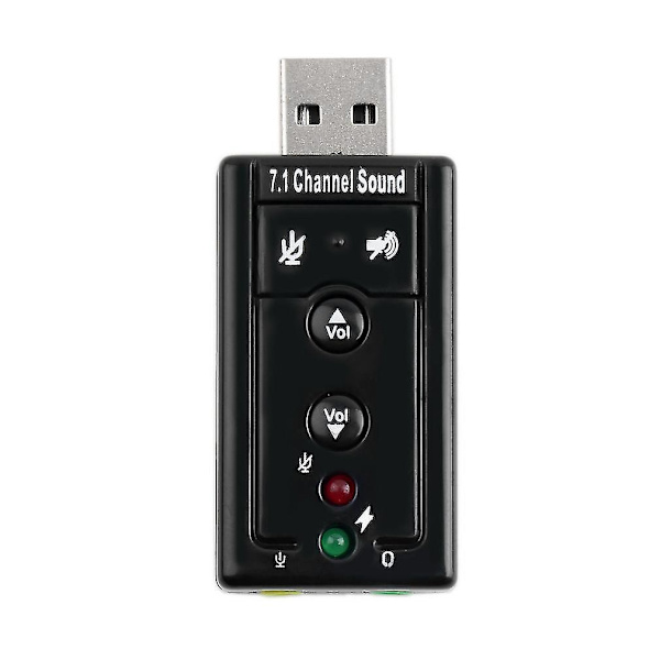 Mini USB 2.0 3D Virtuaalinen 12Mbps Ulkoinen 7.1 Ääniadapteri