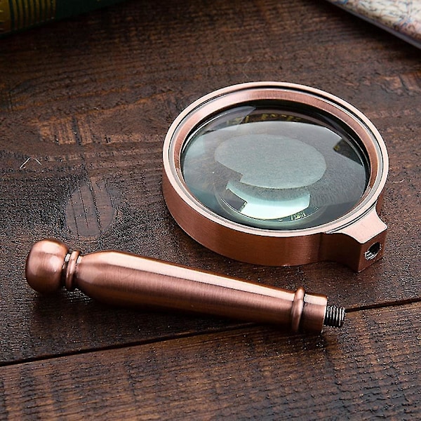 Portabel Läsförstoringsglas 10x 75mm Lins Praktiskt Verktyg