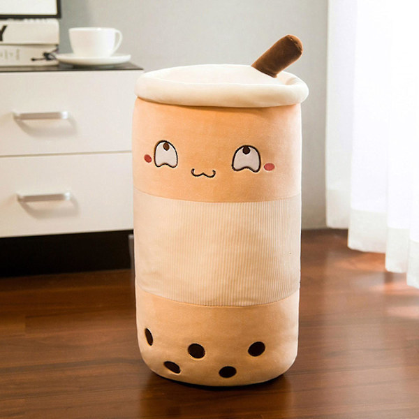 Leke 22cm 3D Søt og Myk Frukt Melkete Plush Leke Melkete Dukke Dukke Brown