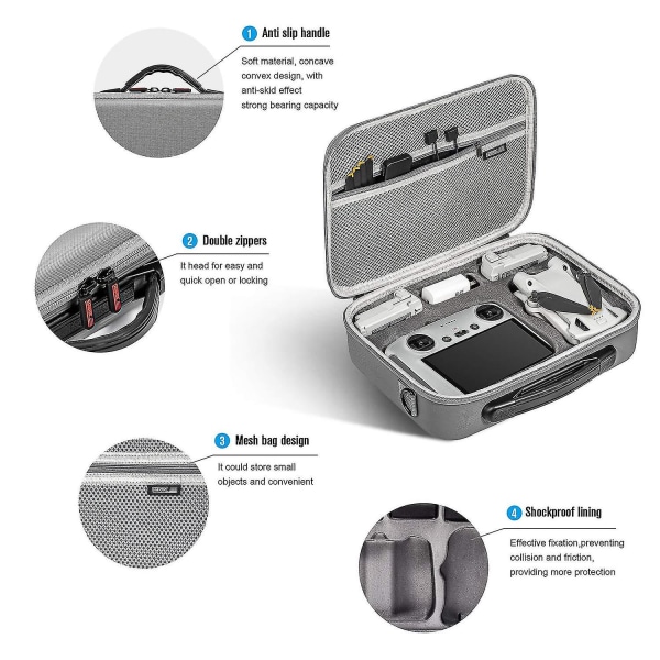 Fit For Mini 3 Pro Bæretaske Bærbar rejsetaske til Dji Mini 3 Drone tilbehør (mini 3 Pro R