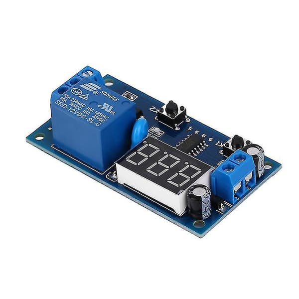 DC 12V Digital Display Trigger Syklustidsforsinkelsesrelé
