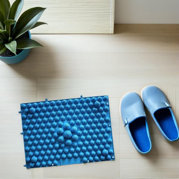 Mattfotmassagedyna Tpe Material Pebble Mat för stressavlastning