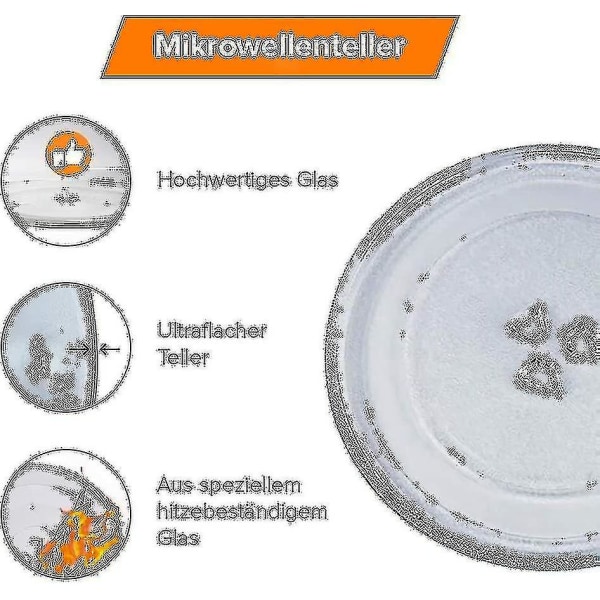 Universal platespiller i mikrobølgeovn med 3 armaturer, 245 Mm-yuhao
