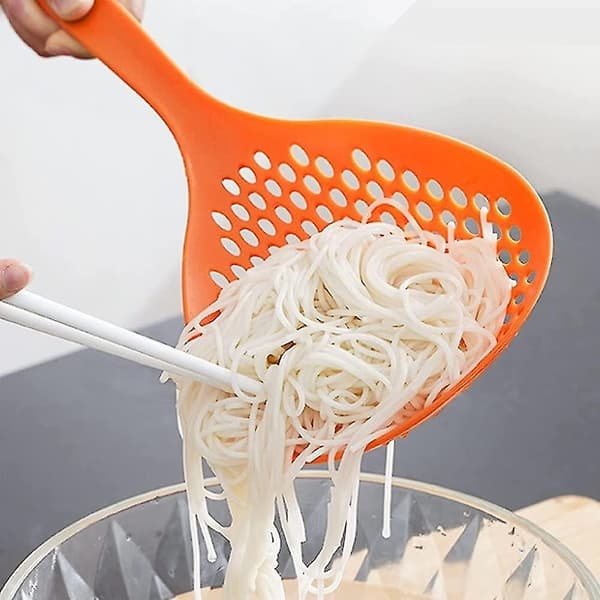 Silikonmatsilor 2 st Silikon Sil ättsil Leaky Spoon Sil ättsil Korg För Kök Hem Gadgets (orange2st)