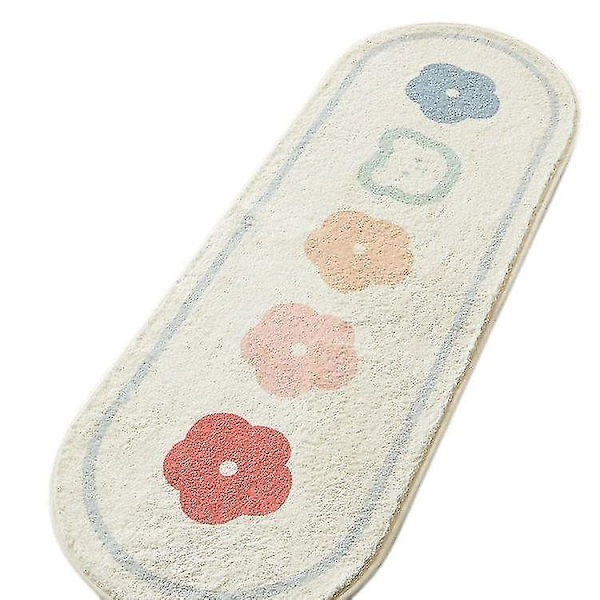 Sööt eläinten piirretty soikea matto aluematto etuoven matto ovivalli sisätiloissa pestävä liukastumaton imukykyinen matto sopii lattialle, keittiöön, kylpyhuoneeseen, pesualtaalle, pesulaan