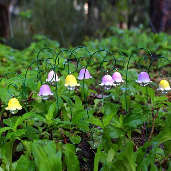9 st blomsterpinnar för trädgårdsdekoration Blomsterträdgårdspinnar iögonfallande utomhusdekor