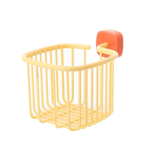Vægmonteret Toiletpapirkurv Enkel Stil Letvægtsboks Til Soveværelse Husrum Vaskeri Orange Yellow