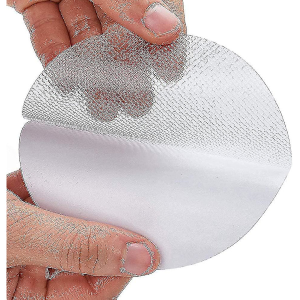 Pakke med 20 Anti-Skrid Sikkerheds-Badeværelses-Klistermærker, Klart, Ikke-Slibende, Teksturerede Runde Babybade-Klistermærker, 10 cm, Badeværelse-yuhao