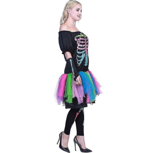 Prestanda Kostym Barn Flickor Kvinnor Horror Fancy Up Outfit L Adult