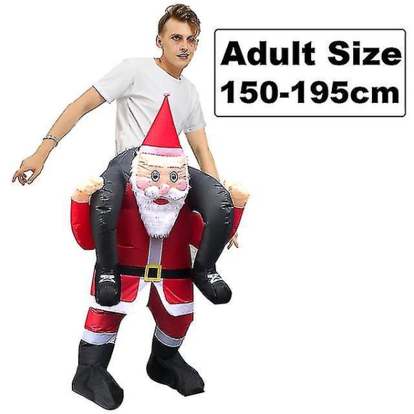 Oppblåsbart kostyme for voksne barn Adult 150-195cm Santa Claus B