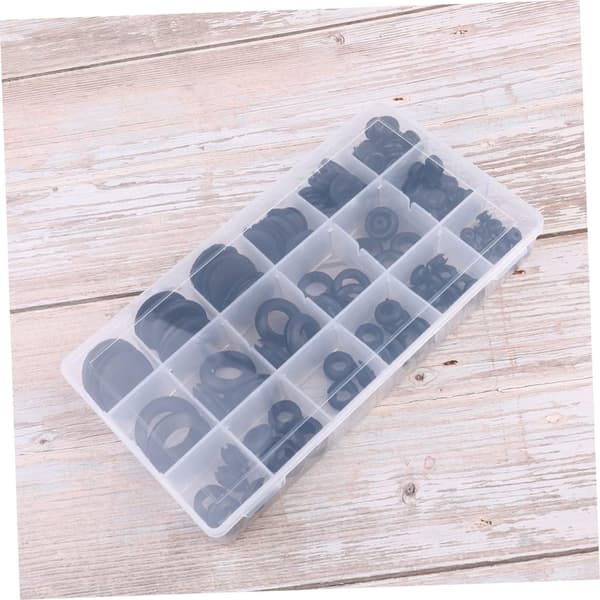 125 st gummitätningsring typ gummitätningar hållarring set packningssatser plastlåda