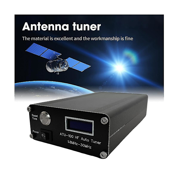 ATU-100 HF Auto Tuner av N7ddc+0.91 OLED V3.1 DIY Automatisk Radioantenn Tuner 100W HF Antenn