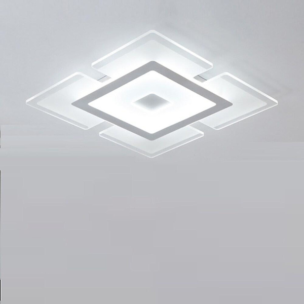 42cm Geometrisk Flush Mount Akryl LED Dæmpbar Fjernbetjening