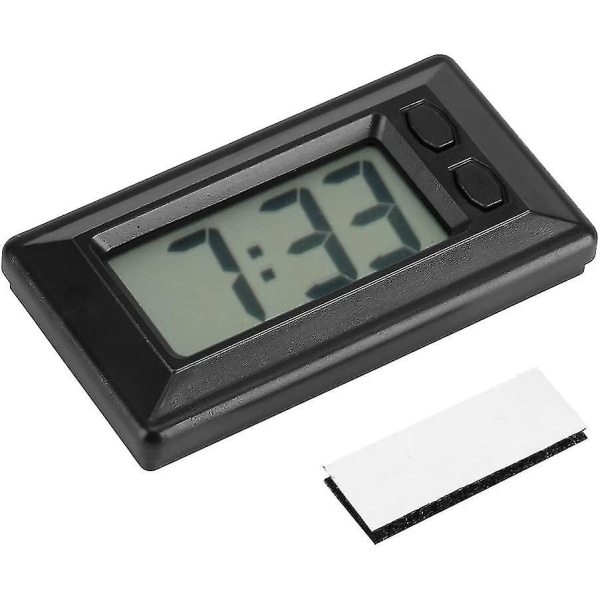 Digital klokke Bærbar elektronisk klokke for bil (svart) (1 stk)