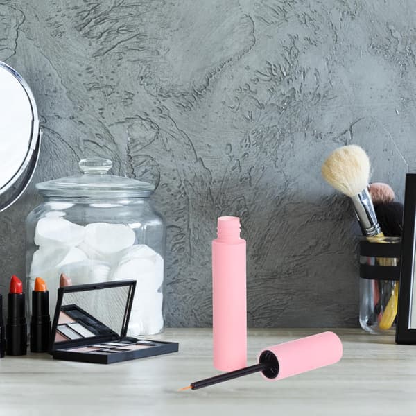 10 ml rosa påfyllningsbar ögonfranskrämbehållare med mascaraborströr