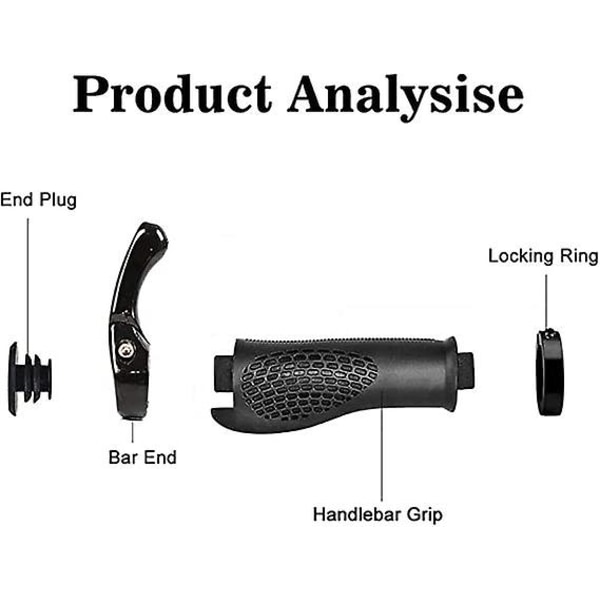 Sykkelgrep Ergonomiske Styregrep Av Sklisikkert Sykkelstyre Gummi Håndgrep Egnet